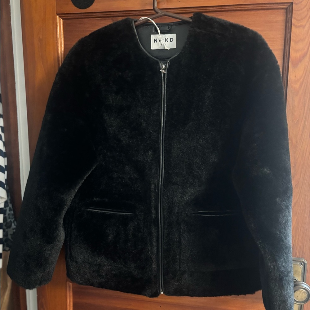 Women's Black Faux Fur Jacket